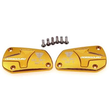 Imagem de Riderjacky Para Aprilia Dorsoduro 900 2017, DORSODURO 750 2008-2016 CNC Alumínio Motocicleta Freio Frontal Cilindro Tampa do Reservatório de Fluido