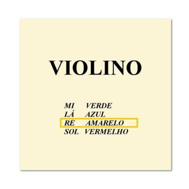 Imagem de Corda Avulsa M Calixto Violino 4/4 Ré Tradicional Nylon