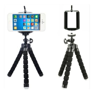 Imagem de Mini Suporte Tripe De Mesa Escalavel Para Celular Gira- 360º