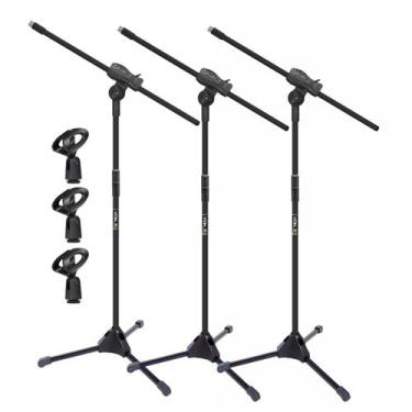 Imagem de Pedestal Para Microfone Voik SMV550 Girafa Cachimbo Voik, 3