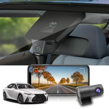Imagem de Fitcamx Dash Câmera frontal 2K + traseira 1080P para Lexus IS 350 300 AWD 200t F Sport, OEM Estilo, vídeo HD duplo, WiFi & APP, Gravação Loop, G-Sensor, fácil de usar, 64GB Cartão