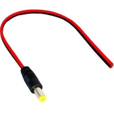 Imagem de Conector Plug Adaptador 2 Fios X P4 Macho P/Fonte Fita Led