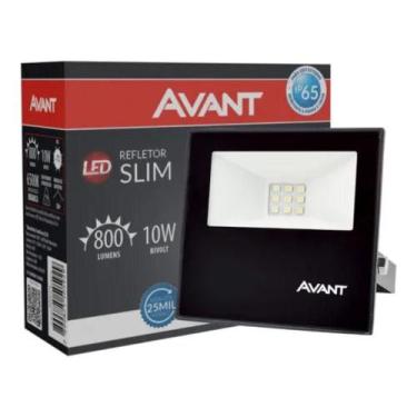 Imagem de Refletor Led 10W Preto Bivolt Avant