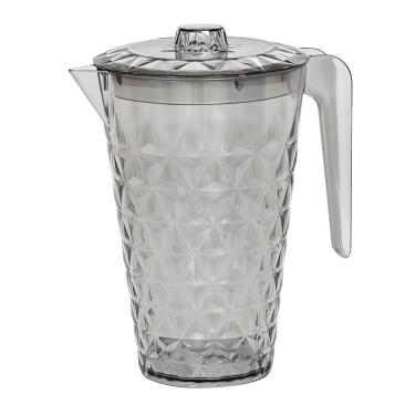 Imagem de Jarra Cristal Com Tampa 2 Litros Cinza