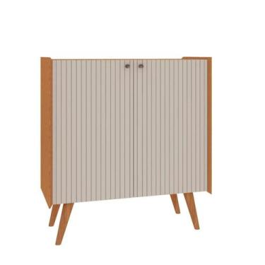 Imagem de Aparador Balcão Buffet Genialflex Vértice Cinamomo White Laca