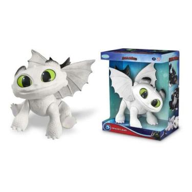 Imagem de Dragão Baby Dawn Dreamworks Como Treinar Seu Dragão Pupee, Branco