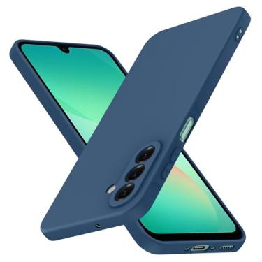 Imagem de Capa para Samsung Galaxy A26 5G silicone líquido, proteção de corpo inteiro, capa macia antiarranhões para Samsung Galaxy a26 5g capa de telefone slim fit durável 6,7 polegadas azul JUS01-262