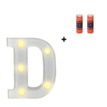 Imagem de Letra Luminária Led 3d Pequena Festa Decoração e Pilha  - Partiufesta,