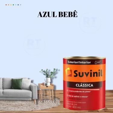 Imagem de Tinta Para Parede Azul Suvinil Clássica 800ml Cor Premium Cor Azul Céu
