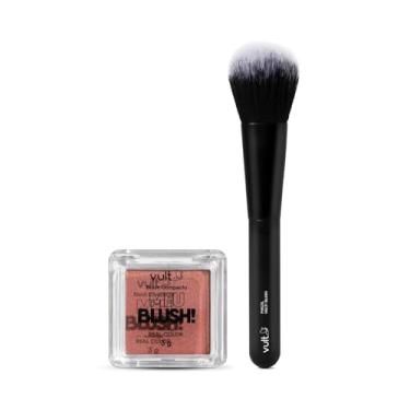 Imagem de Vult Combo Make: Blush Compacto Rosa Matte 3g + Pincel Multi Blush
