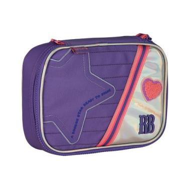 Imagem de Estojo Holográfico Box Rebecca Bonbon Juvenil 36 Elásticos, Lilás