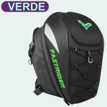 Imagem de Bolsa Mochila Baú 2 Em 1 Bagageiro Moto E Costa Expansível 37 L Com Ca