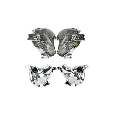 Imagem de TOPZONE Adequado para Suzuki HayaBusa 2008-2009-2010-11-12-13-14-15-16-17-2018-2019 HayaBusa - GSX1300R; lente de lâmpada piscante de pisca-pisca frontal de motocicleta (moke)