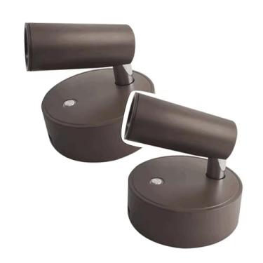 Imagem de kit 2 Luminárias LED Arandela magnética cabeceira cama Sem Fio – Luz Quente Dimerizável, Recarregável via USB-C, Instalação Magnética e Adesiva (Café)