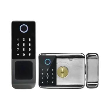 Imagem de Fechadura Digital Inteligente Tuya Wifi À Prova d'Água Para Exterior C