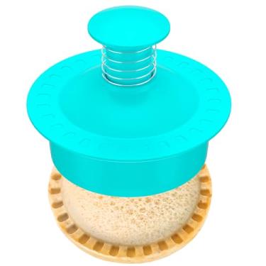 Imagem de Cortador de sanduíche e selador de sanduíche redondo, cortador de biscoito de manteiga de amendoim sem crosta e geléia - verde redondo