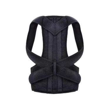 Imagem de Corretor de postura ortopédico de cinto lombar unissex preto - Lightbe