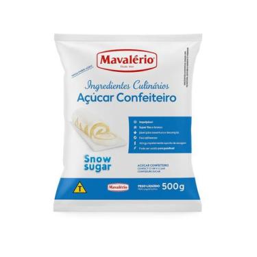 Imagem de AÇUCAR MAVALÉRIO 500g CONFEITERO SNOWSUGAR PROFISSIONAL - MAVALERIO