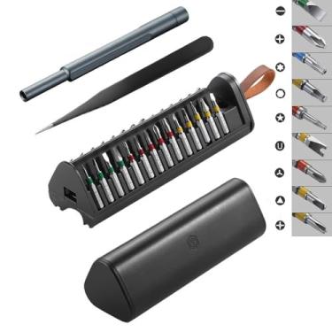 Imagem de Conjunto de chaves de fenda de precisão 30 em 1, kit de ferramentas de reparo manual para óculos, relógio, PC, joalheiros, laptop, iPhone