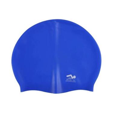 Imagem de Touca De Natação De Silicone Impermeável Para Adultos, Elástica, Para 