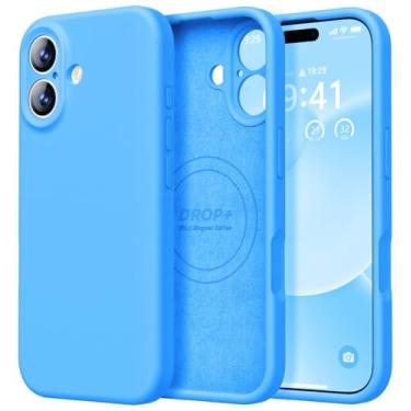 Imagem de LOVE 3000 Capa projetada para iPhone 17, silicone premium [compatível com Magsafe] [forro de microfibra macio antiarranhões] capa protetora à prova de choque para homens e mulheres de 6,3 polegadas