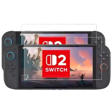 Imagem de Kit Proteção com 2 Películas Gamer Premium 9H para Nintendo Switch 2 (7.9”) – Vidro Temperado HD Ultra Clear, Cobertura Total, Sensibilidade Original + Kit de Limpeza Antibolhas