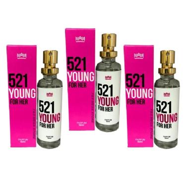 Imagem de Kit 3 Perfume Feminino 521 Young For Her Amakha Paris 15Ml