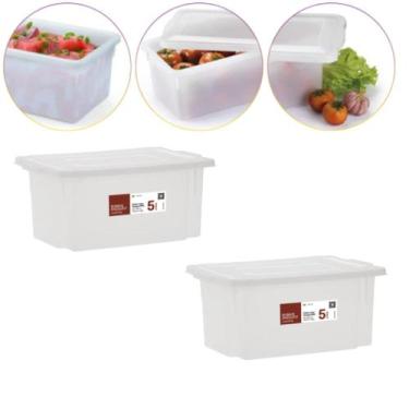 Imagem de Kit 2 Caixa Multiuso Com tampa Pro Açougue Geladeira 5 Lts - Paramount
