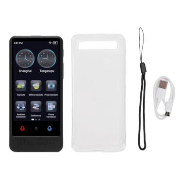 Imagem de Fockety Dispositivo Tradutor de Idiomas, 5,12 x 2,36 x 0,43 pol., Suporte Bidirecional em Tempo Real para Fotos e Voz, Tradutor Portátil de Idiomas com IA, Voz Online Offline Negócios