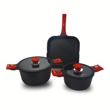 Imagem de Jogo De Panelas Fetti Yaizu Antiaderente Indução - 3 Peças