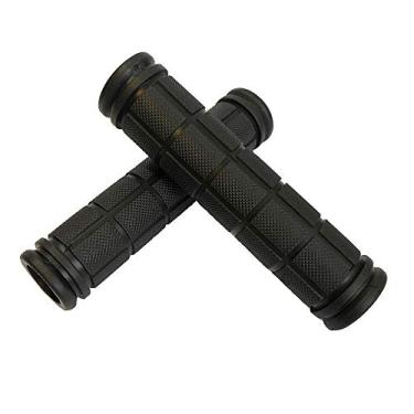 Imagem de ABSOAR Cycling Punhos de barra de bicicleta antiderrapante de borracha preta para crianças, adultos, meninas, meninos, scooter, montanha, estrada, urbana, bicicleta MTB BMX