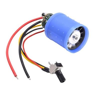 Imagem de YsXoWiui Mini peça de reposição para motor sem escovas, motor de velocidade contínua de metal faça você mesmo para soprador elétrico, 7v 24v 120000rpm