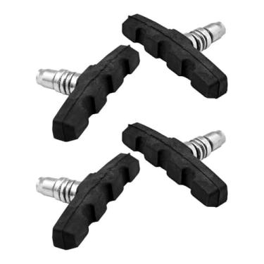 Imagem de Kit 2 Pares De Sapata Freio Bike Dianteiro Traseiro V-brake Orbital 70mm Paco