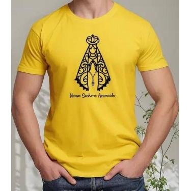 Imagem de Camiseta Camisa Adulto Feminina Masculina Algodão Nossa Senhora Aparec