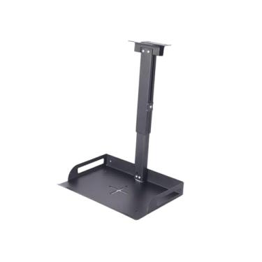 Imagem de Generic Suporte de teto com bandeja para projetor/câmera, versátil, de ferro, ajustável em altura, universal para videoconferência, escritório, quarto, Preto