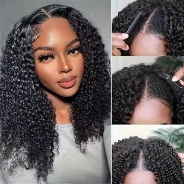 Imagem de Peruca CXFS HAIRCX V Part Curly 100% cabelo humano 40 cm 180% de densi