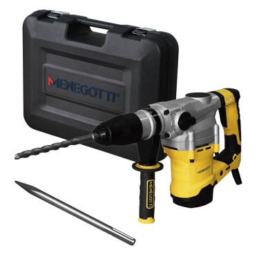 Imagem de Martelete Perfurador Rompedor 8kg 10J 1600W MMR1600 SDSMAX Menegotti 220V