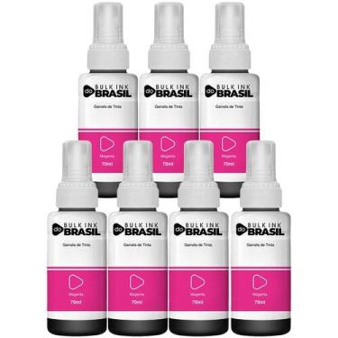 Imagem de Kit 7 Tintas Para Epson T664 L355 L365 L395 L455 L1300 L110 - Bulk Ink