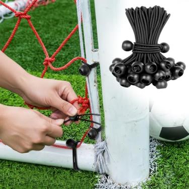 Imagem de 30 peças de cordas elásticas esféricas de 15 cm, laços elásticos de lona para uso pesado para acampamento com design de laço