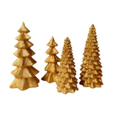 Imagem de Stgfyxgs 4 peças de luz noturna para árvore de Natal, decoração portátil de mesa para lareira, enfeites decorativos