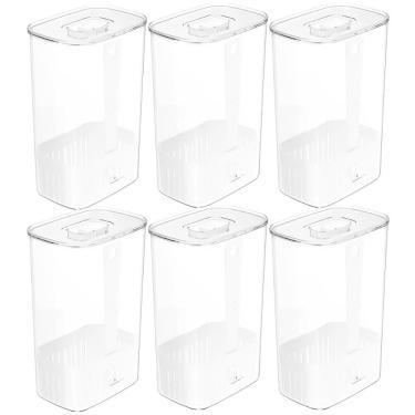 Imagem de 6X Pote Temperos 2,3L Organizador Geladeira Ou Clear Fresh