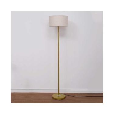 Imagem de Luminária de chão Luminária de chão interna Golden Fashion para sala estar, estudo, escritório, quartos, luminárias pé com abajur