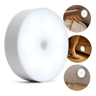 Imagem de Luminária Lâmpada Led Recarregável Com Sensor De Presença