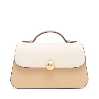 Imagem de Anne Klein Bolsa tiracolo feminina com alça destacável, vison/panna cotta/branco pérola