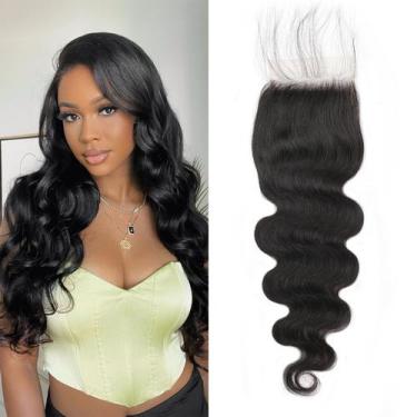 Imagem de Fecho de renda FEHOKA 22 cm Body Wave 100% cabelo humano