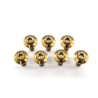 Imagem de Parafusos de montagem de rotores de disco de freio dianteiro Arashi para Honda CBR600F4i 01-07, CB900F HORNET 900 02-06, CBR600F4 99-00, CBR600F 03 Parafusos Torx cônicos de titânio M6x20 ouro 12