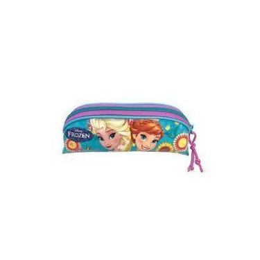 Imagem de Estojo escolar infantil de uma divisão Frozen Disney 60229, Azul
