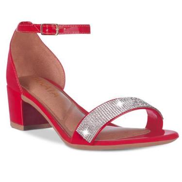 Imagem de Sandalia Feminino Salto Baixo Grosso Quadrado Manta A348 - Takata, Ver