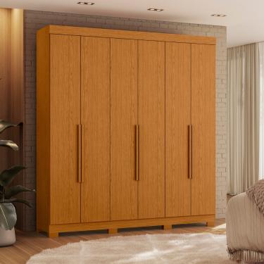 Imagem de Guarda Roupa Casal 6 Portas Vinci Albatroz - Cinamomo