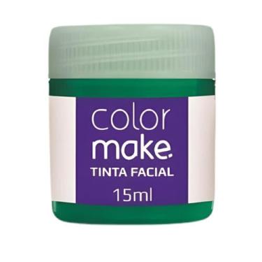 Imagem de Tinta Facial Líquida Verde - 15ml - Color Make